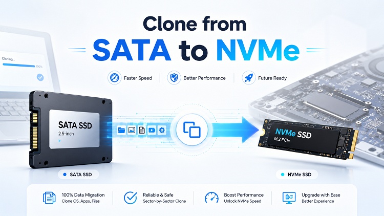 clone from sata to nvme