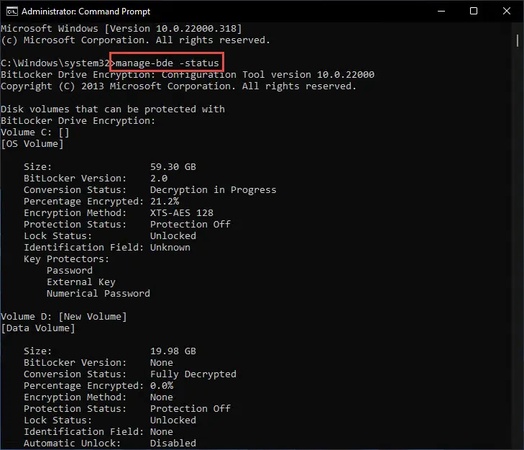 Befehlsausgabe im cmd-Fenster anzeigen
