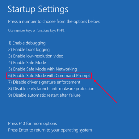 fix error code 0xc0000001 Windows 10 in safe mode with command prompt