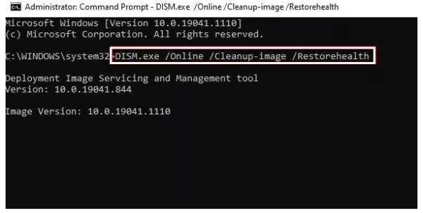 command Prompt window
