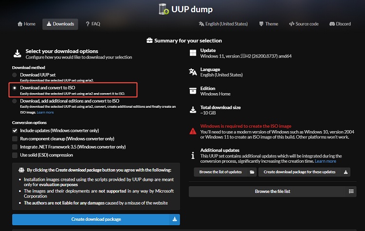 convert to iso file