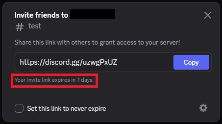 copy link in discord