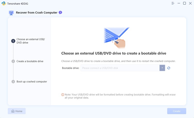 create a bootable drive 4ddig