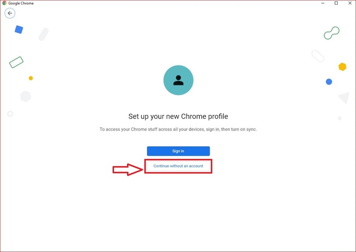 create a new chrome profile