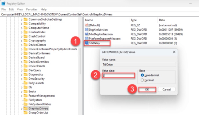 create tdrdelay