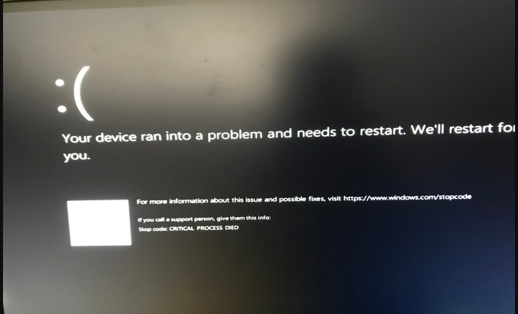 critical process died windows 11