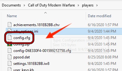 delete cfg files