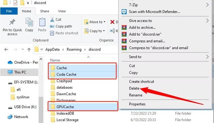 delete discord cache