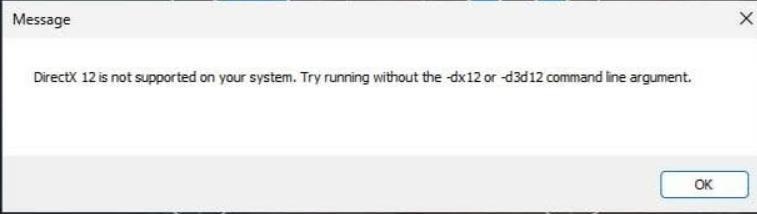 directx 12 not supported