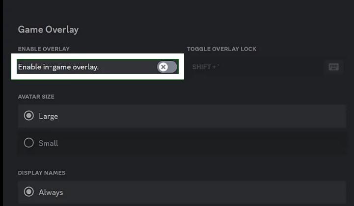 disable discord in-game overlay