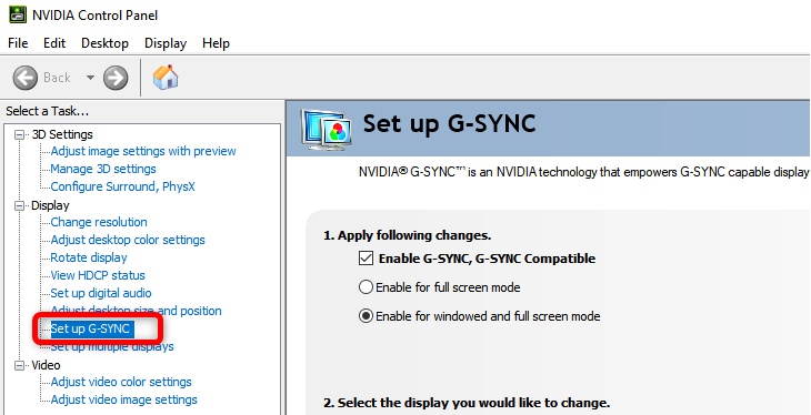 disable g sync to fix pc screen flickering