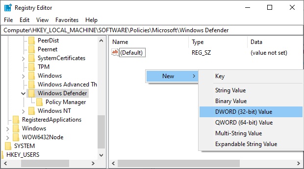 disable windows defender to fix wsappx high cpu usage