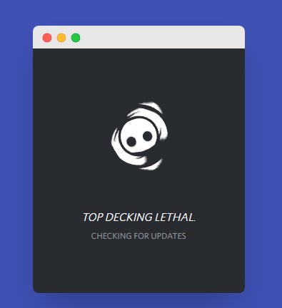 Discord stuck on checking for updates