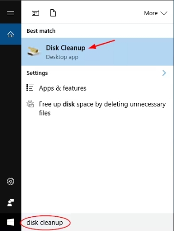 disk cleanup