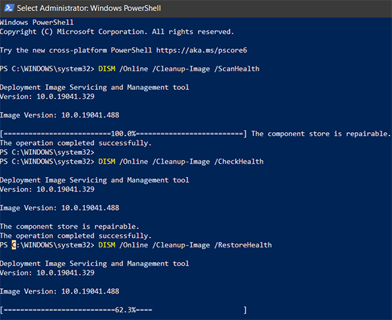 7 Maneiras para Corrigir os Comandos DISM /Online /Cleanup-Image  /Restorehealth Travados em 62.3%