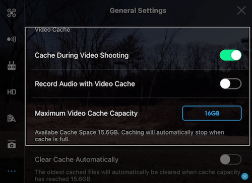 dji go app video cache