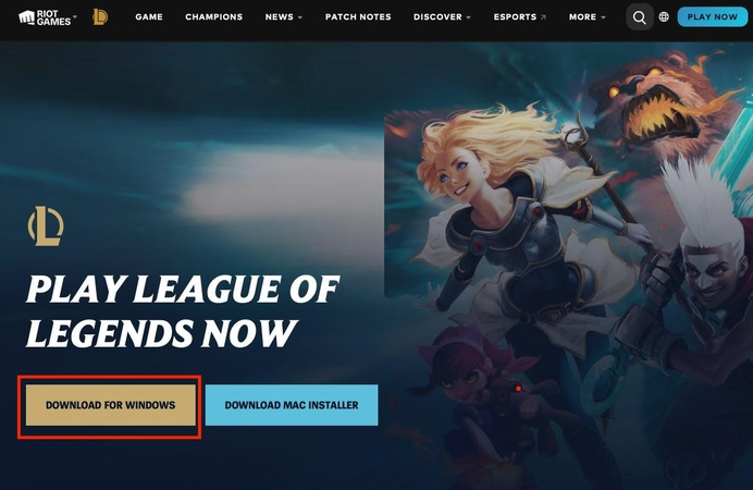 download lol for windows