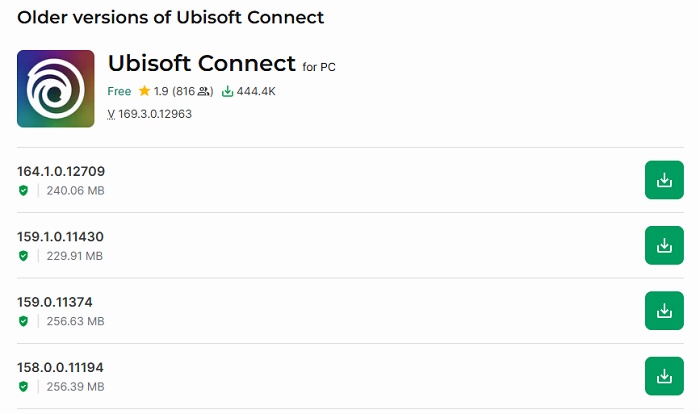 download older ubisoft connect