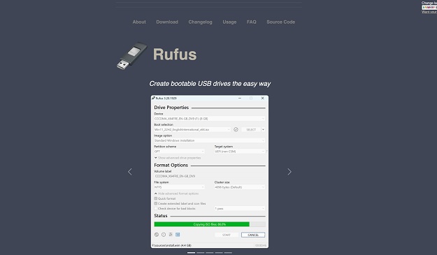 download the latest rufus