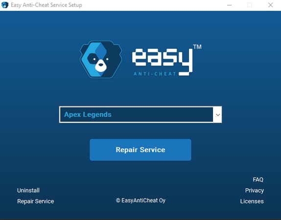 easy anti cheat interface