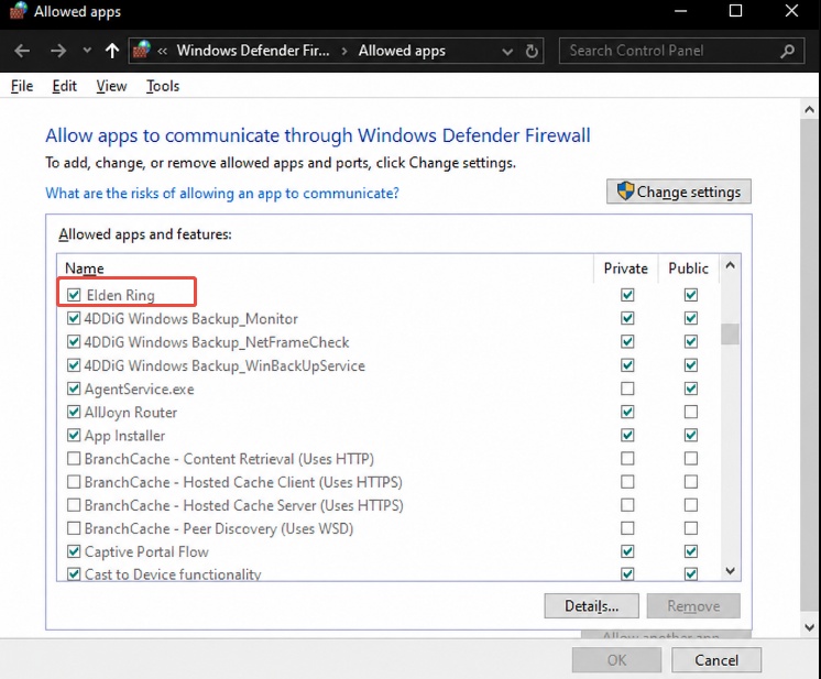 elden ring through firewall