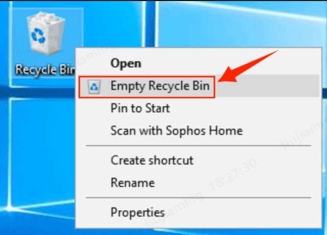 empty recycle bin