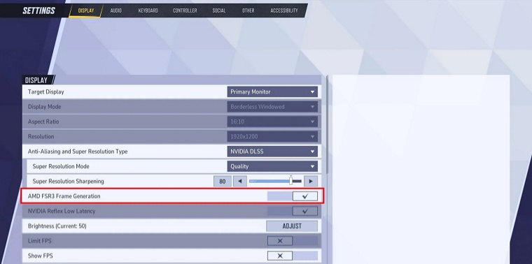 enable fsr
