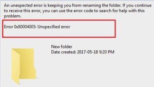 How to Fix Windows Error 0x80004005