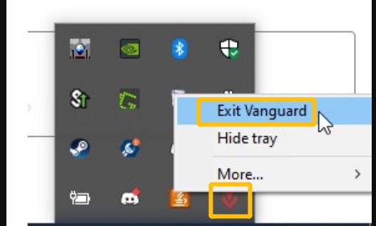 exit vanguard