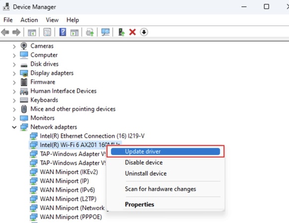 expand network adapters
