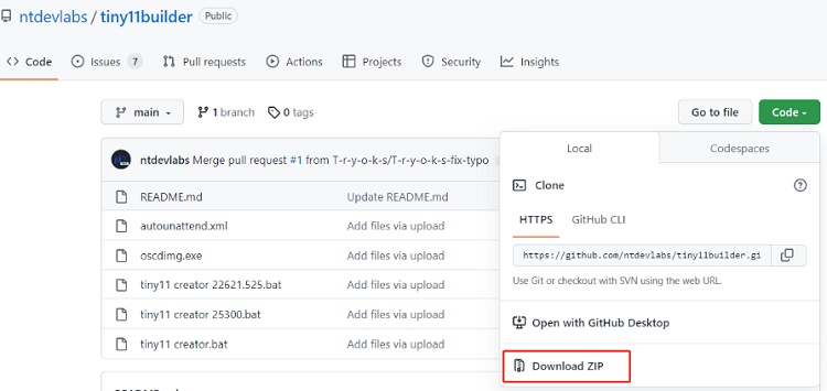 extract download zip