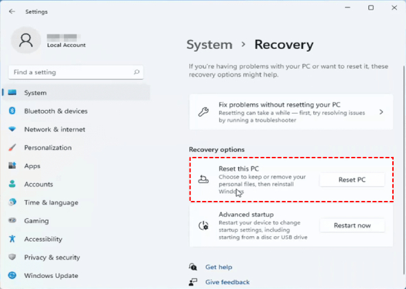 monitor won't wake up from sleep windows 11 step 2