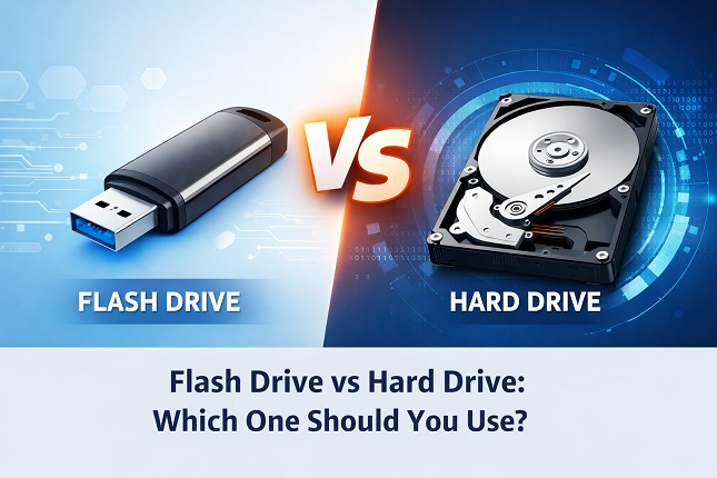 flash drive vs hard drive