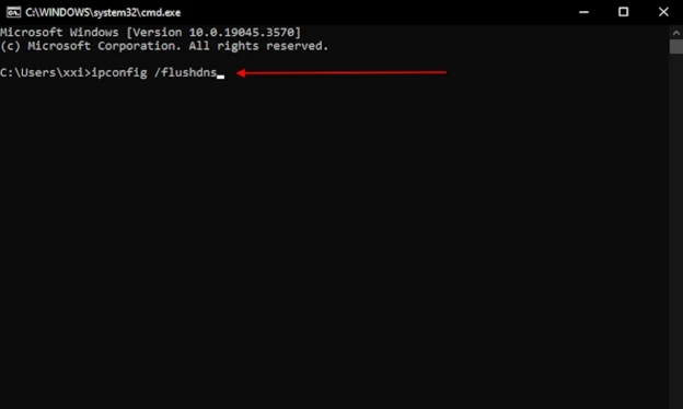 flush dns command aufforderung