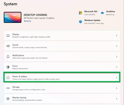 go to power ans battery