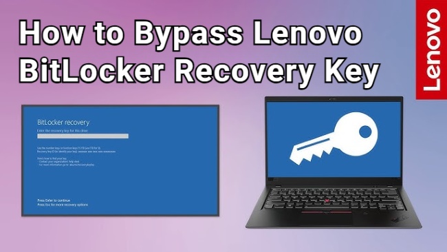 how to bypass lenovo bitlocker recovery key