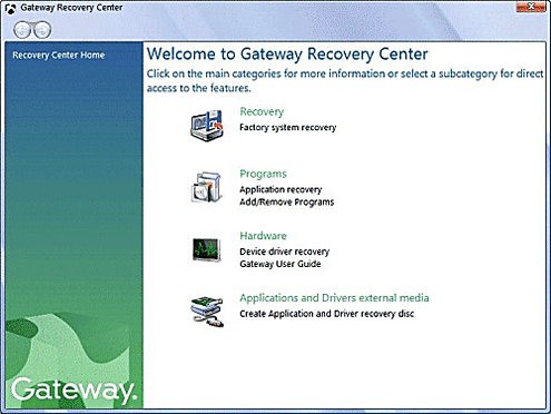 enter into gateway recovery management
