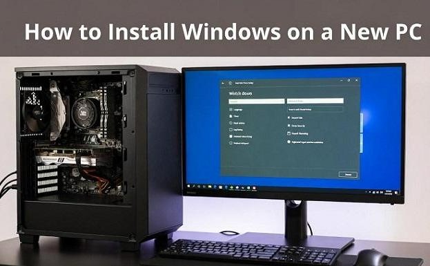 how to install windows on a new pc