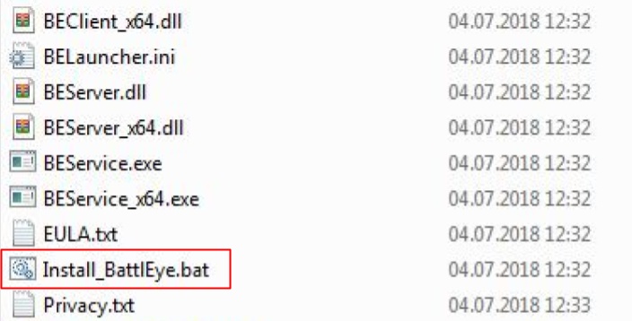 install battleye manually