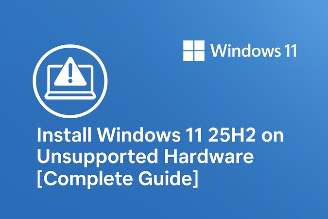 install windows 11 25h2 on unsupported hardware