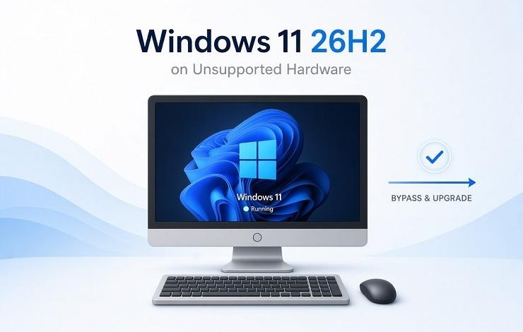 Windows 11 26H2 auf nicht unterstützter Hardware installieren