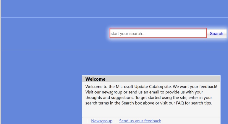 installer une mise à jour Windows depuis le catalogue Microsoft Update