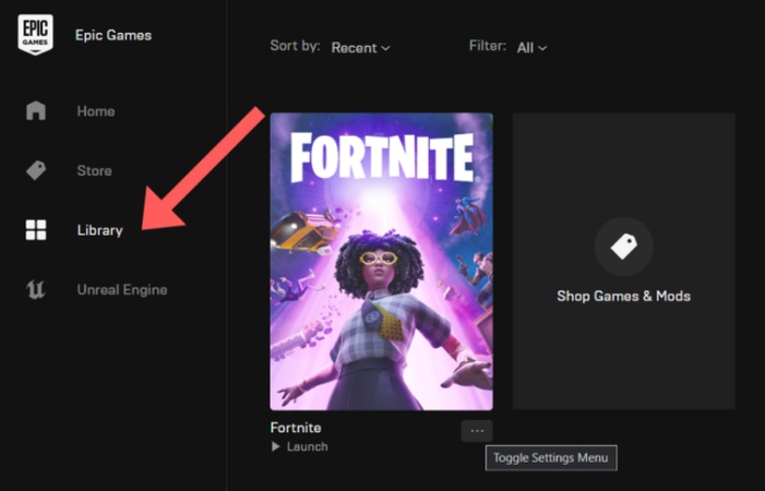 Fortnite Epic Games Launcher