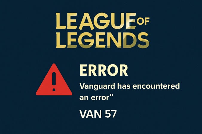 League of Legends Vanguard Error Van 57