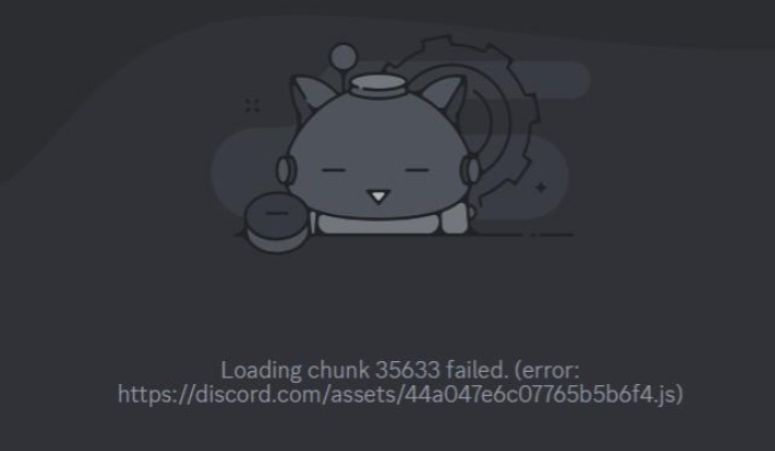 loading chunk failed