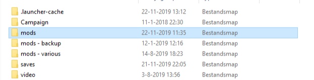 locate mod folder