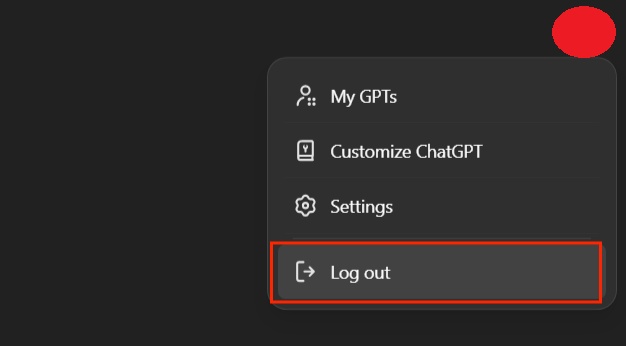 log out chatgpt