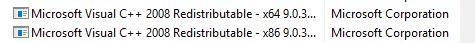 uninstall program that start with Microsoft Visual C++