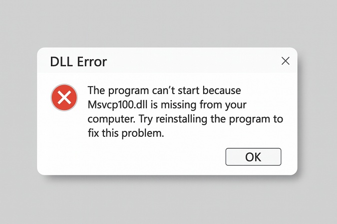 msvcp110 dll error