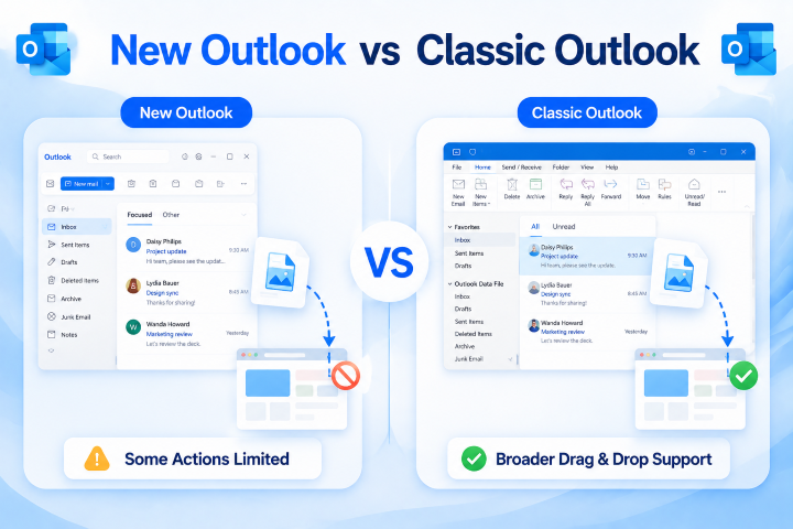 new outlook vs classic outlook